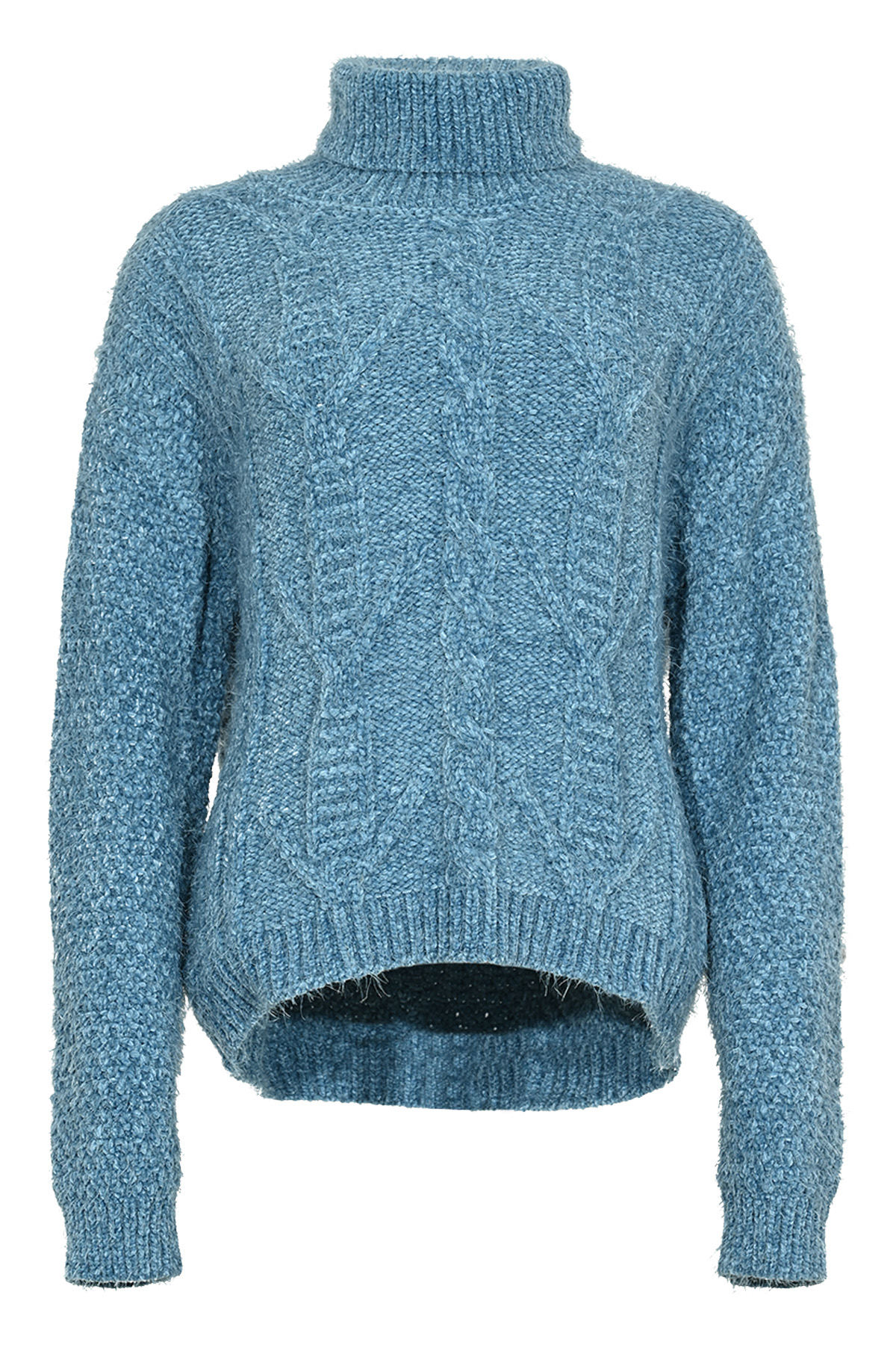 MAICAZZ Gebreide Dames Trui Resah Retro Blauw - Afbeelding 2