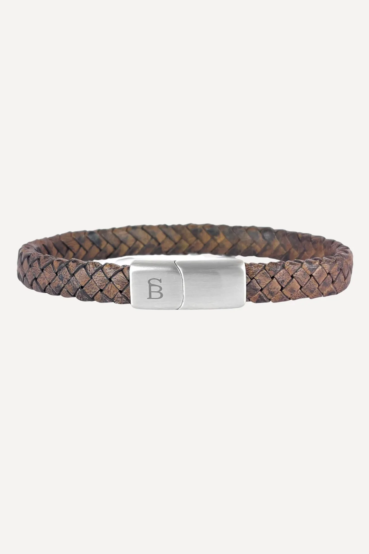 Steel&Barnett Herenarmband Riley Vintage Brown 