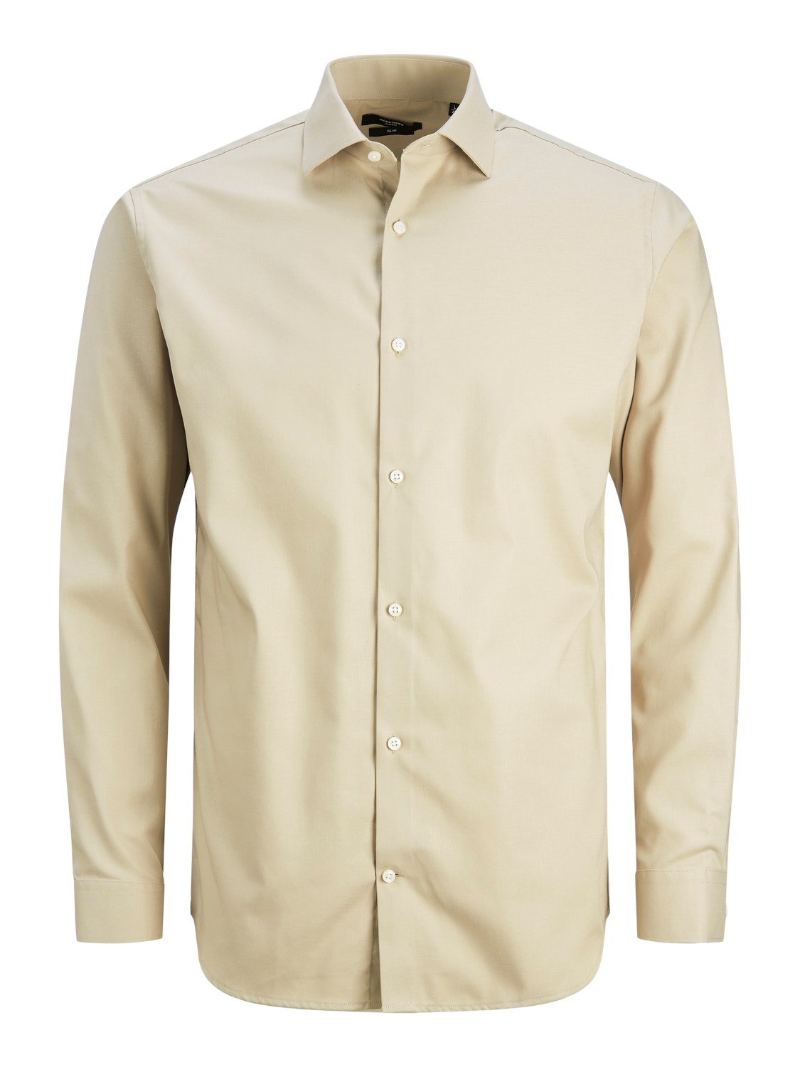 JACK&JONES Heren Overhemd Parker Slim Fit Zandkleur 