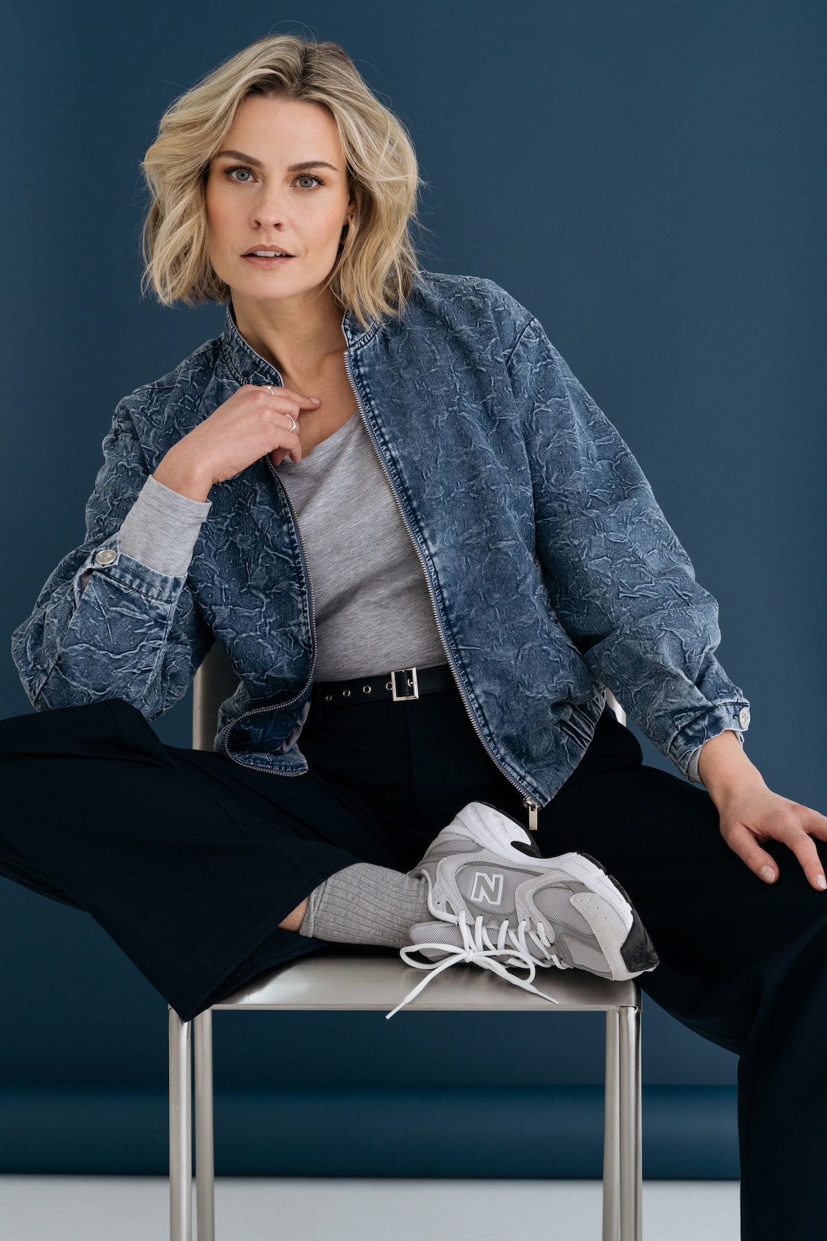 PURE BY ZIZO Dames Jasje Patrick Jeansblauw