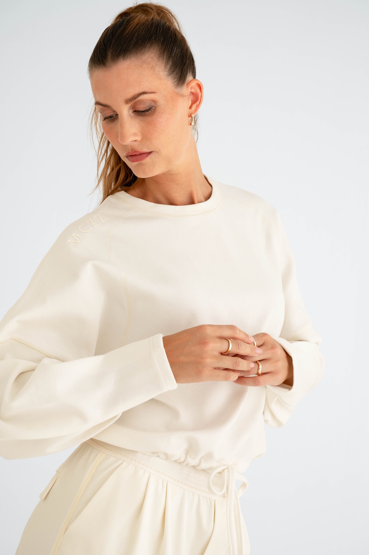 MAICAZZ Dames Sweatshirt Selma Offwhite 