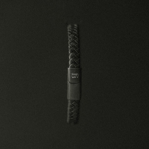STEEL&BARNETT Herenarmband Riley Black Edition - Afbeelding 2