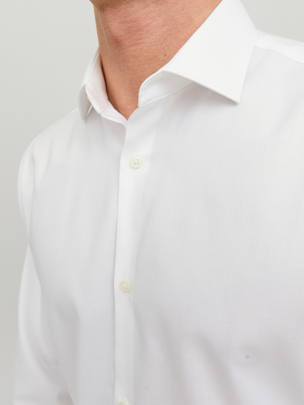 JACK&JONES Heren Overhemd Parker Slim Fit White  - Afbeelding 5