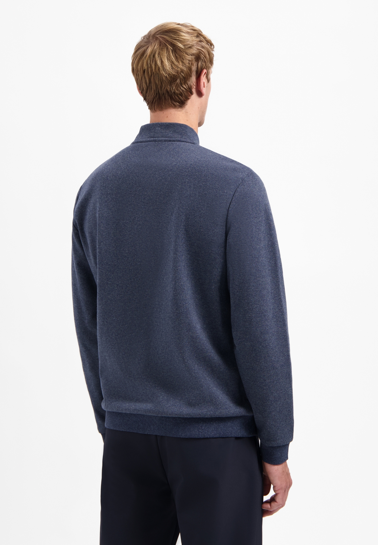 NO EXCESS Heren Sweatvest Met Rits Donkerblauw - Afbeelding 2