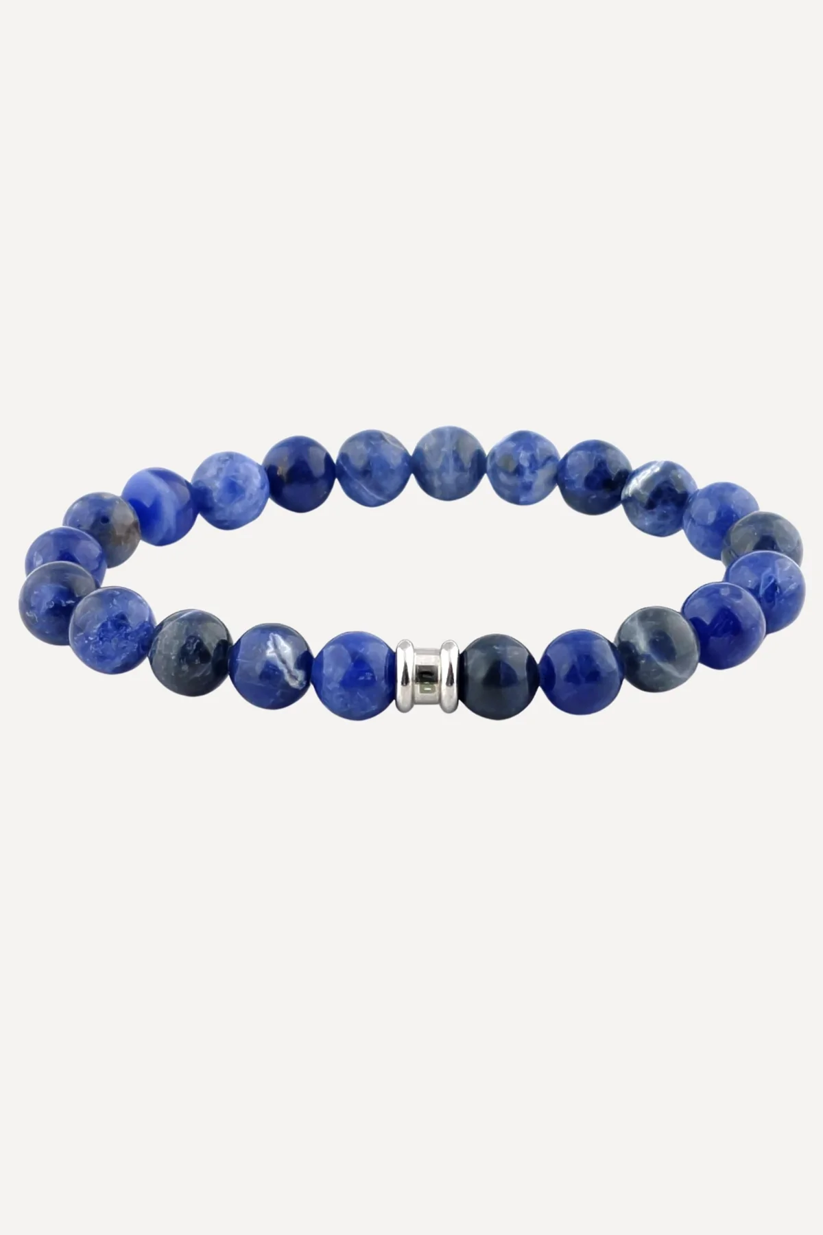 Steel&Barnett Herenarmband Stones Basic Navy 