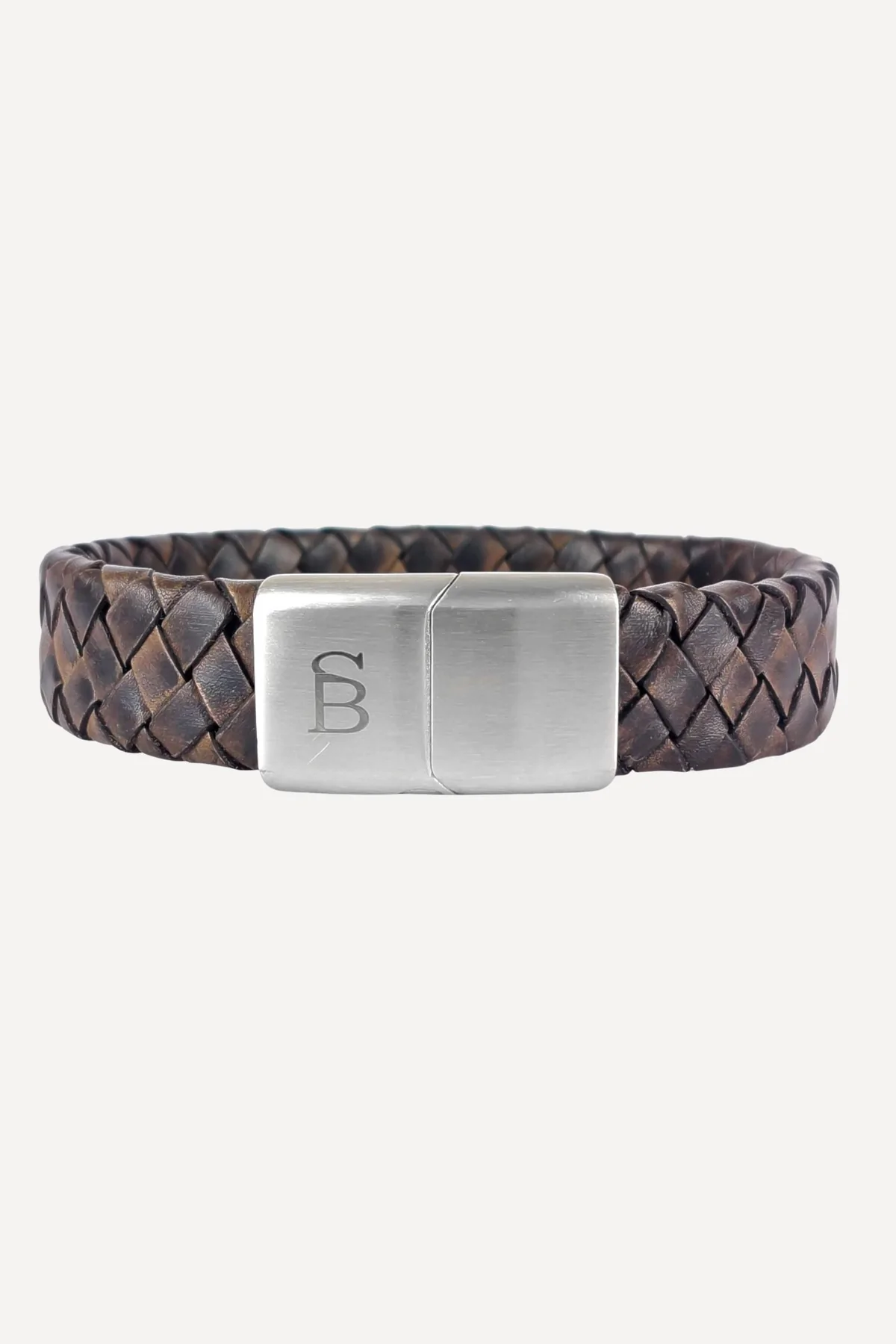 Steel&Barnett Herenarmband Preston Vintage Brown 