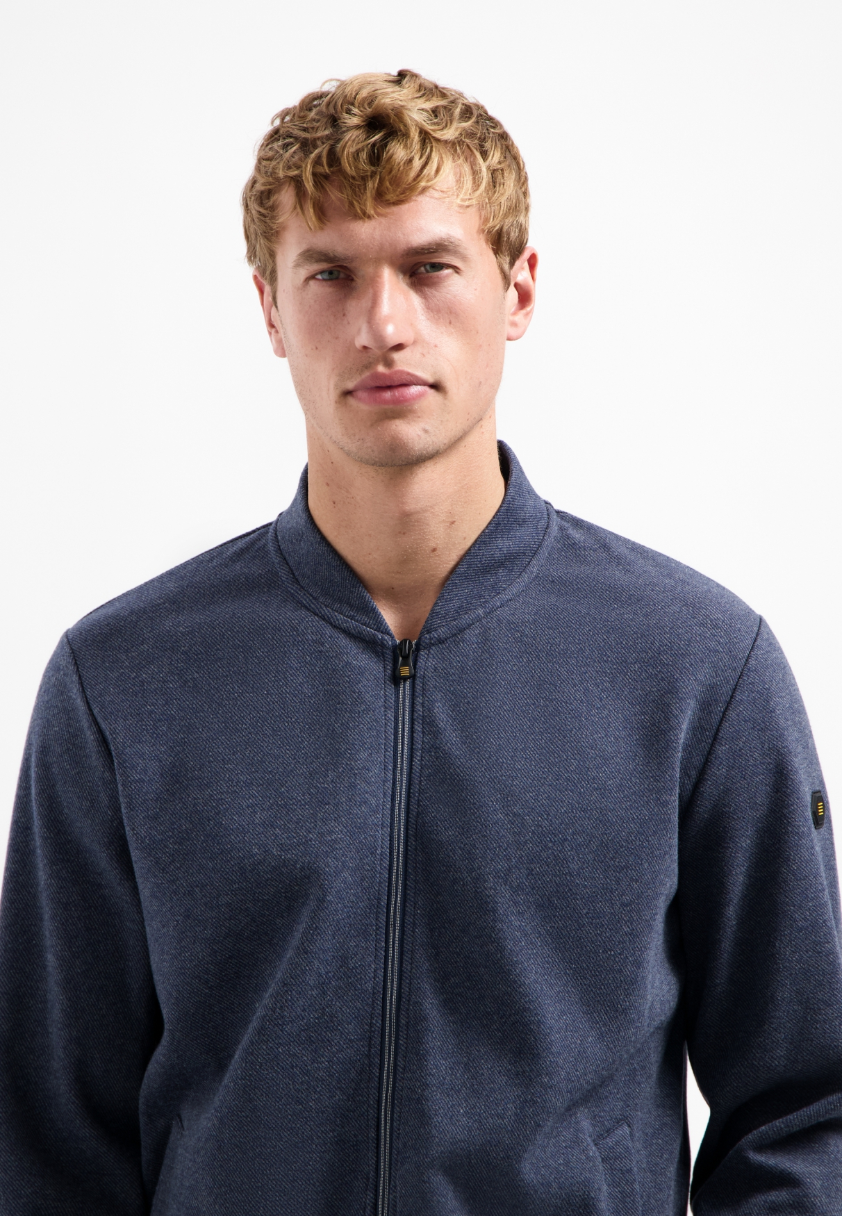 NO EXCESS Heren Sweatvest Met Rits Donkerblauw - Afbeelding 4