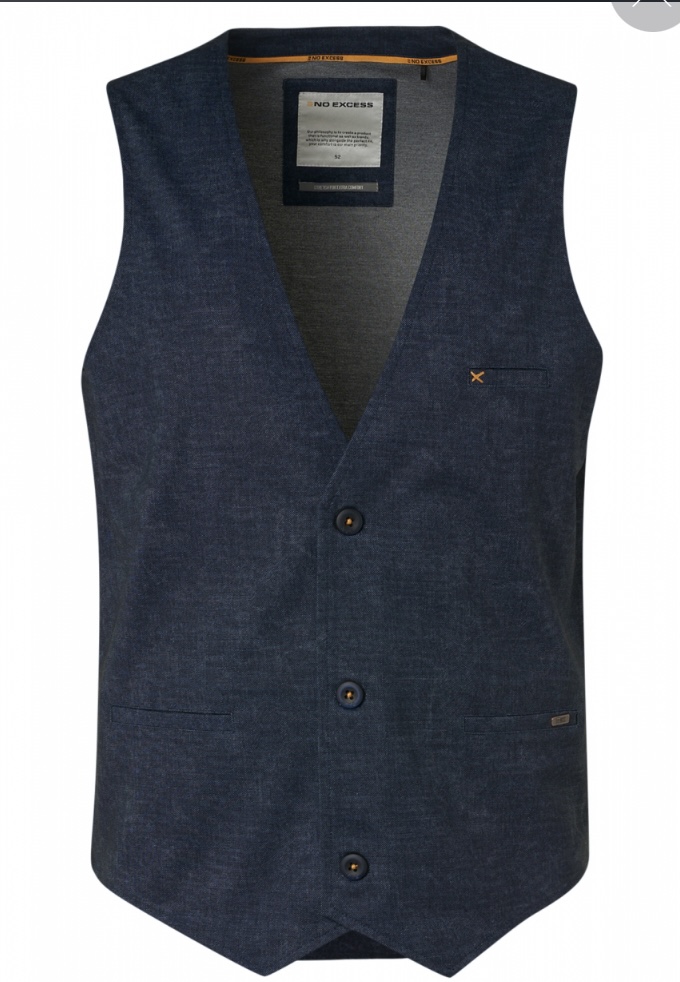 No Excess Gilet Jersey Donkerblauw 