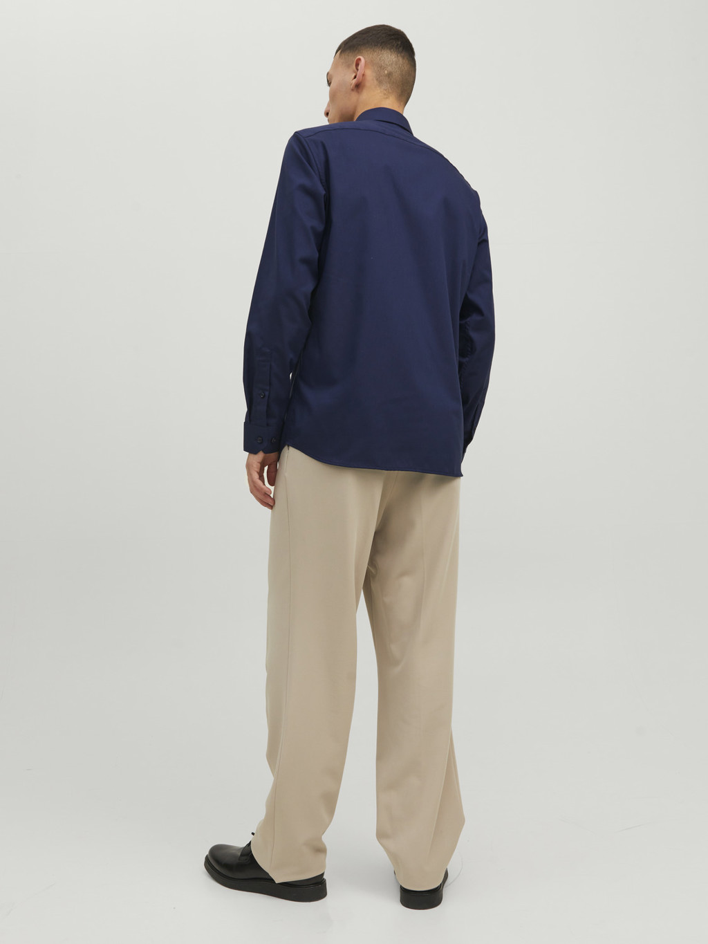 JACK&JONES Heren Overhemd Parker Slim Fit Perfect Navy - Afbeelding 2