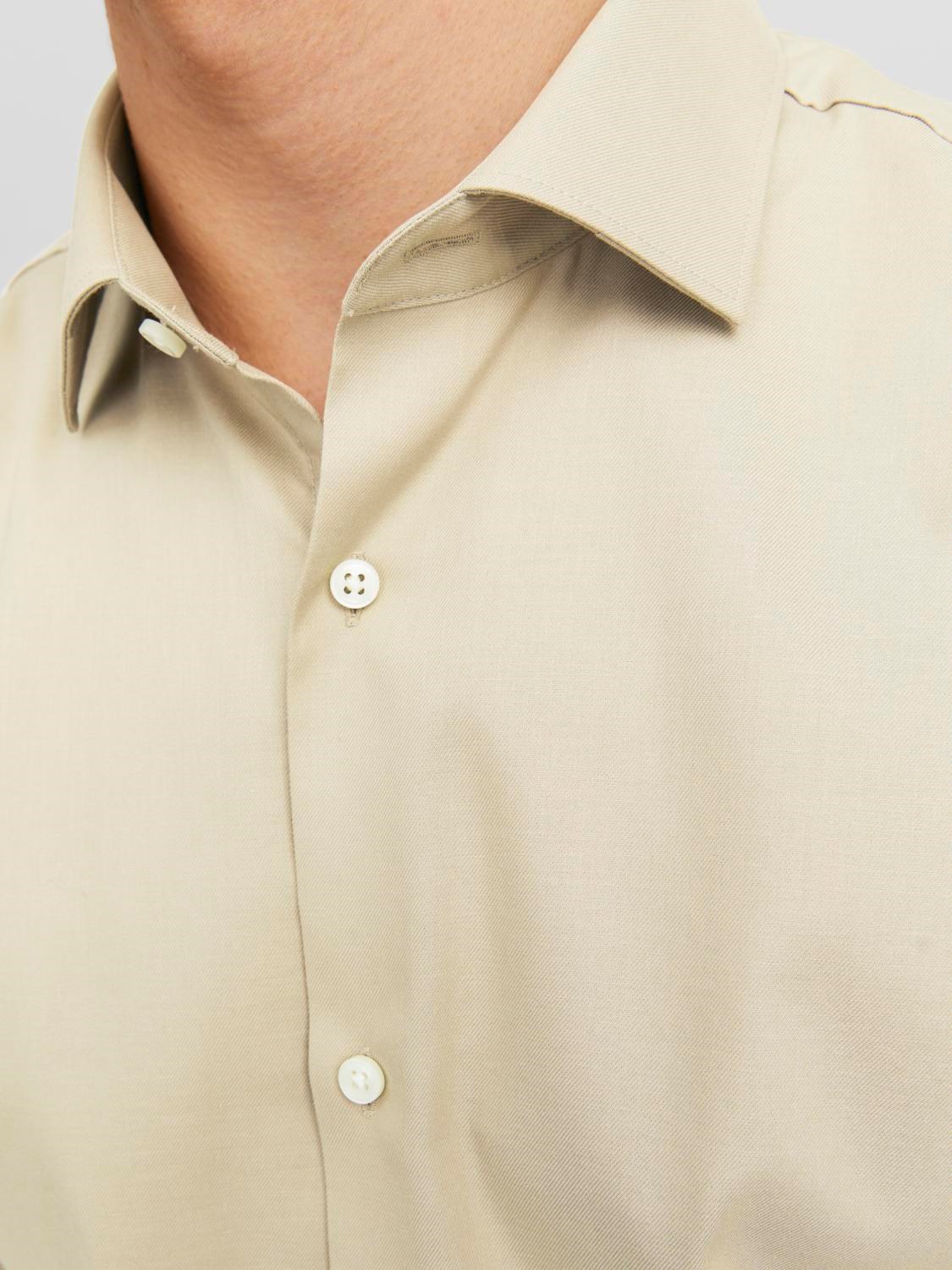 JACK&JONES Heren Overhemd Parker Slim Fit Zandkleur  - Afbeelding 5