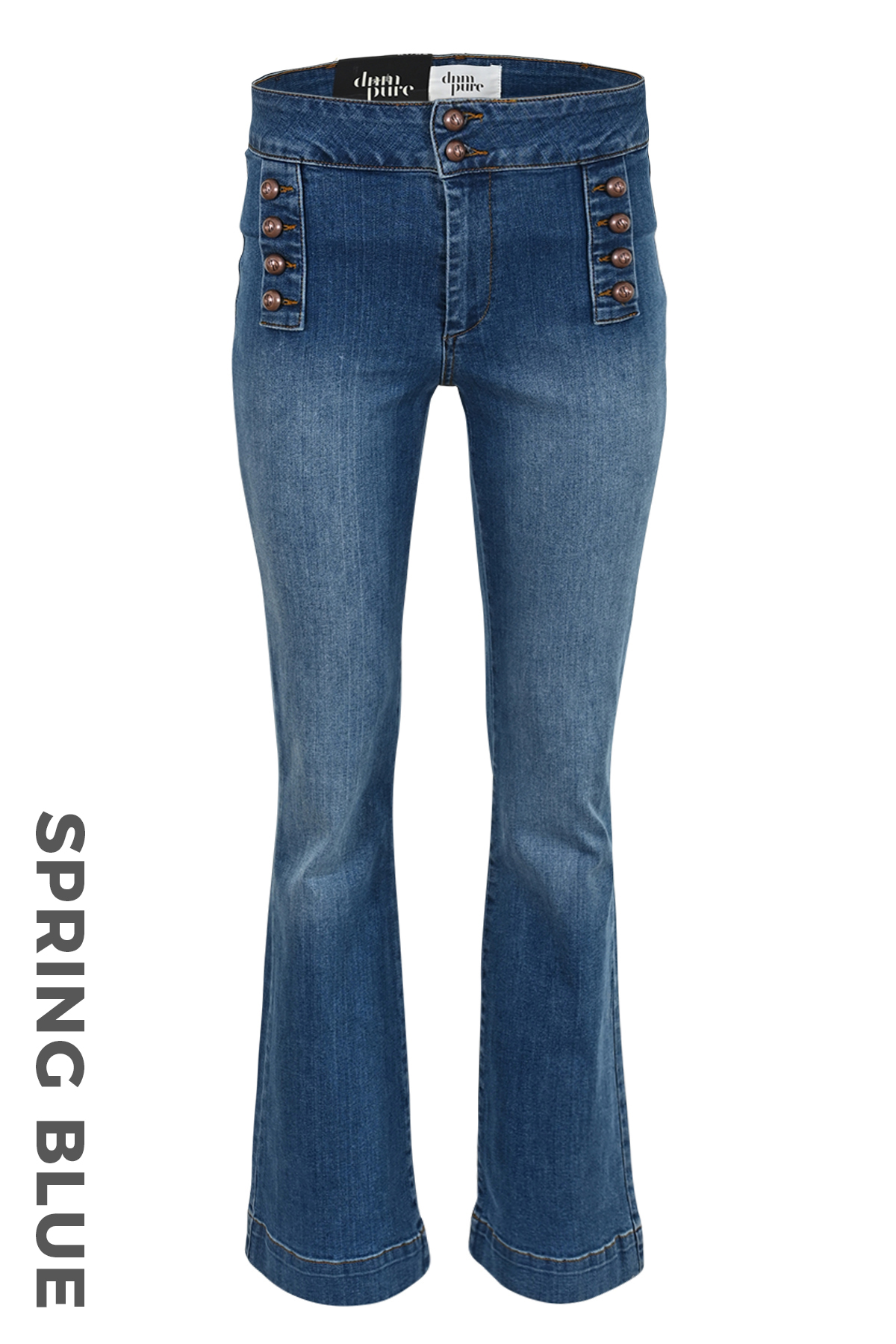 DNM PURE BY ZIZO Jeans Flynn Buttons Spring Blue