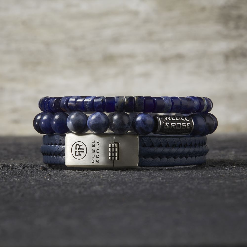 Rebel&Rose Armband Slices Midnight Blue  - Afbeelding 2