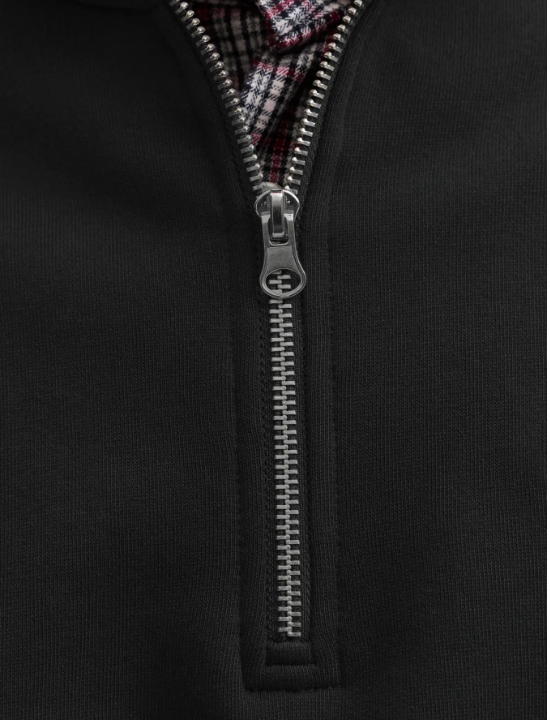 JACK&JONES Heren Sweater Met Rits Zwart  - Afbeelding 6