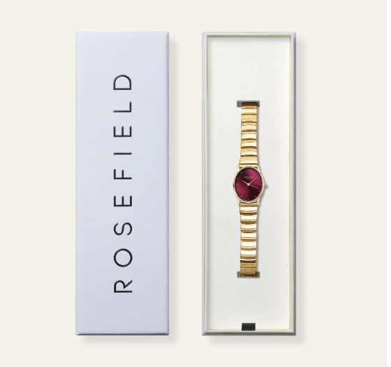 ROSEFIELD Horloge Oval Burgundy  - Afbeelding 4