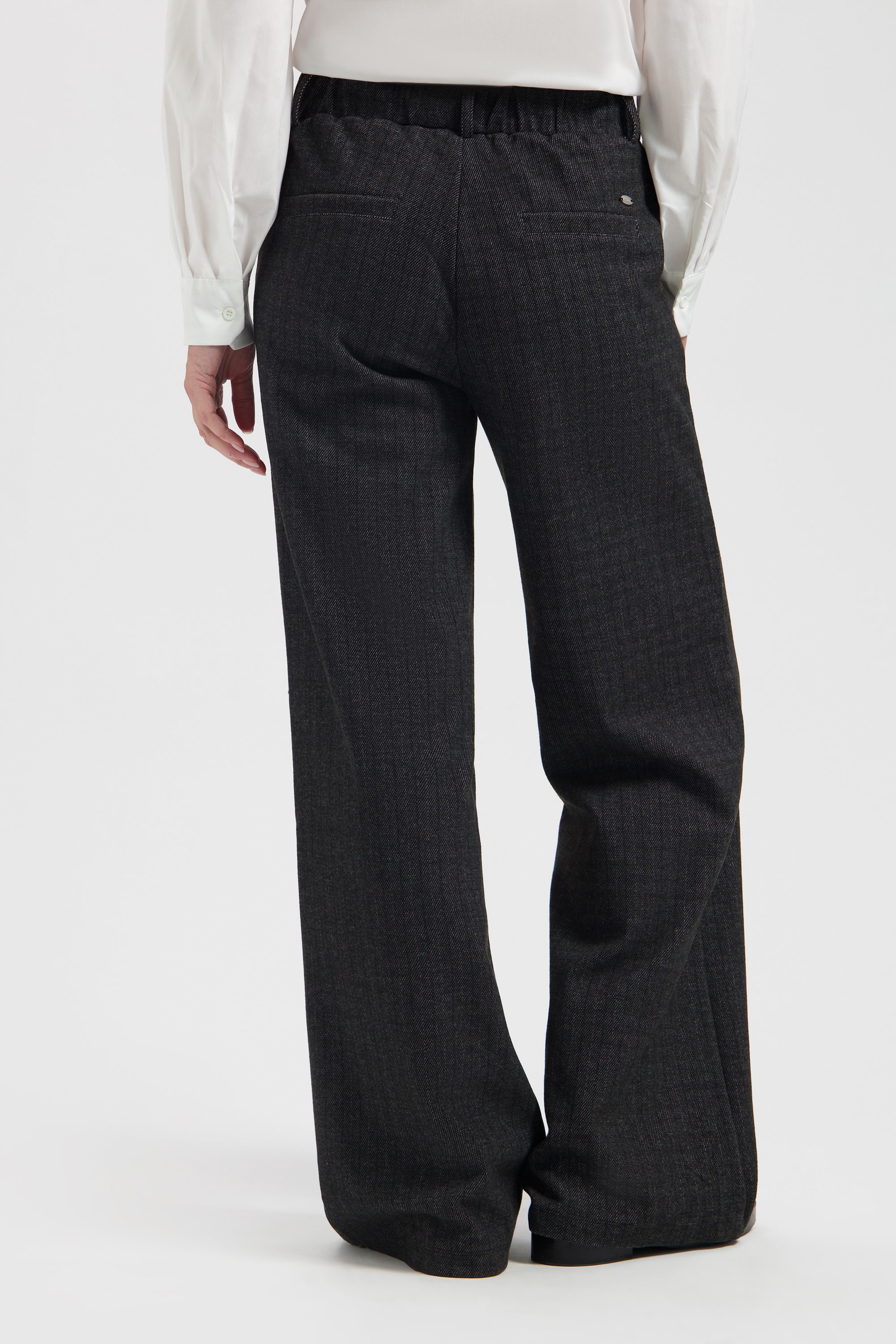 LADY DAY Dames Broek Chelsea Tweed Dark Grey - Afbeelding 2