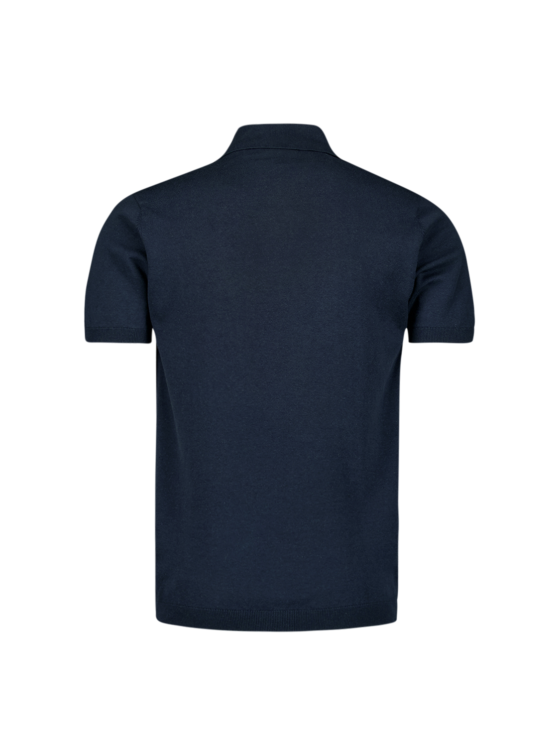 NO EXCESS Heren Poloshirt Fijngebreid Deep Blue  - Afbeelding 2