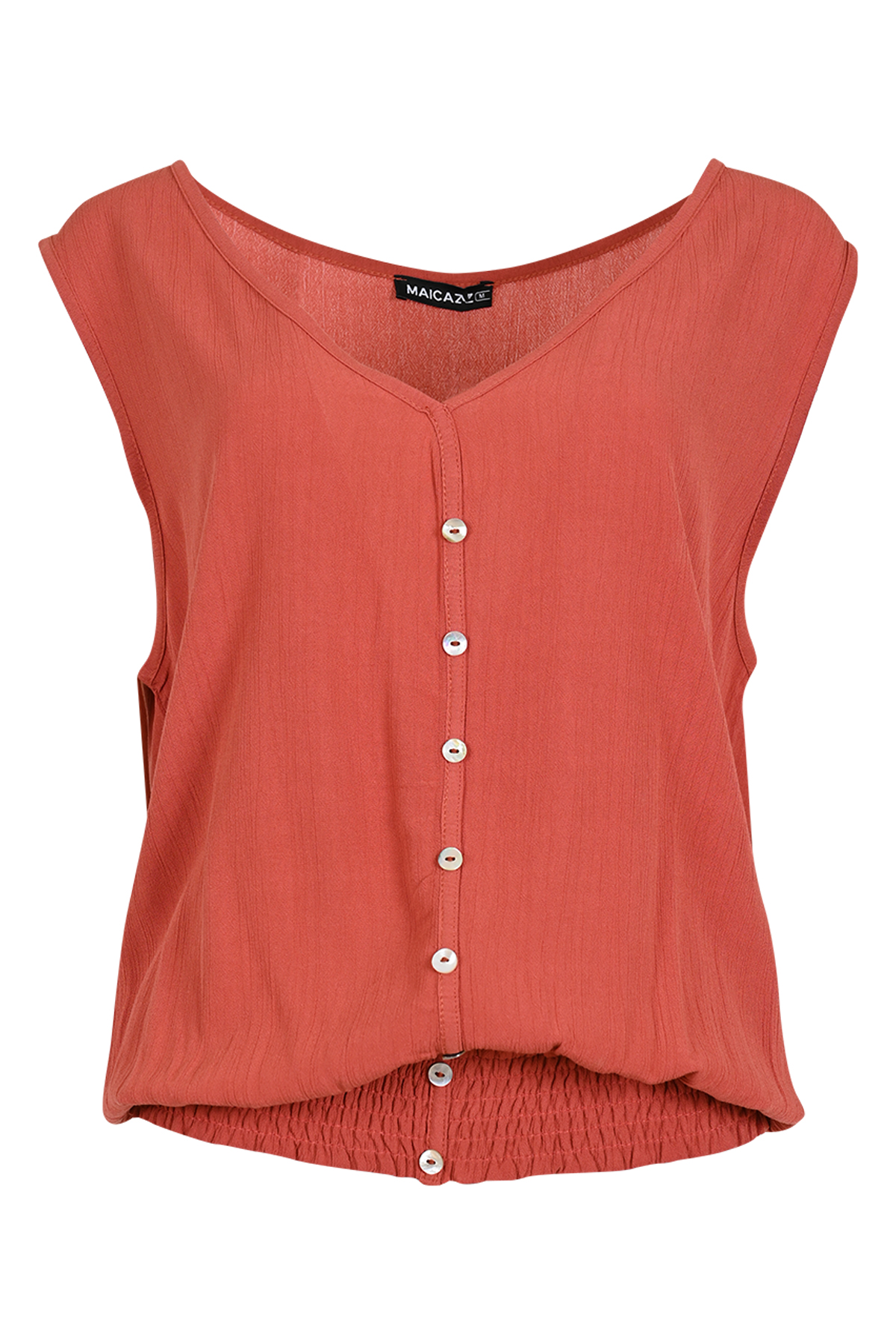 MAICAZZ Dames Blouse Nelvanie Light Clay Oranje  - Afbeelding 2
