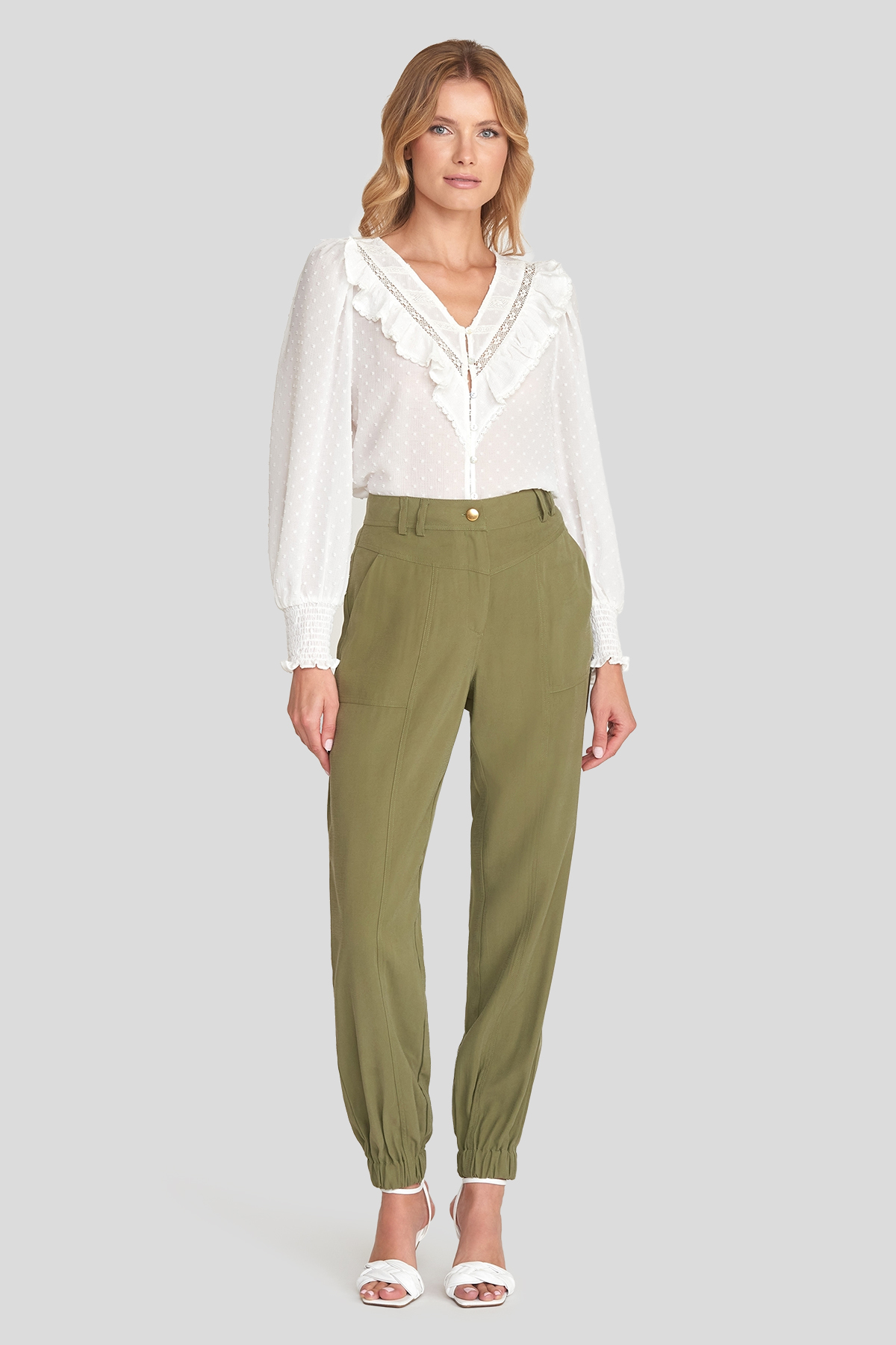 ZIZO Broek Corinne Pale Green Lengte 30  - Afbeelding 5