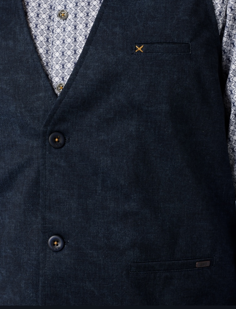No Excess Gilet Jersey Donkerblauw  - Afbeelding 5