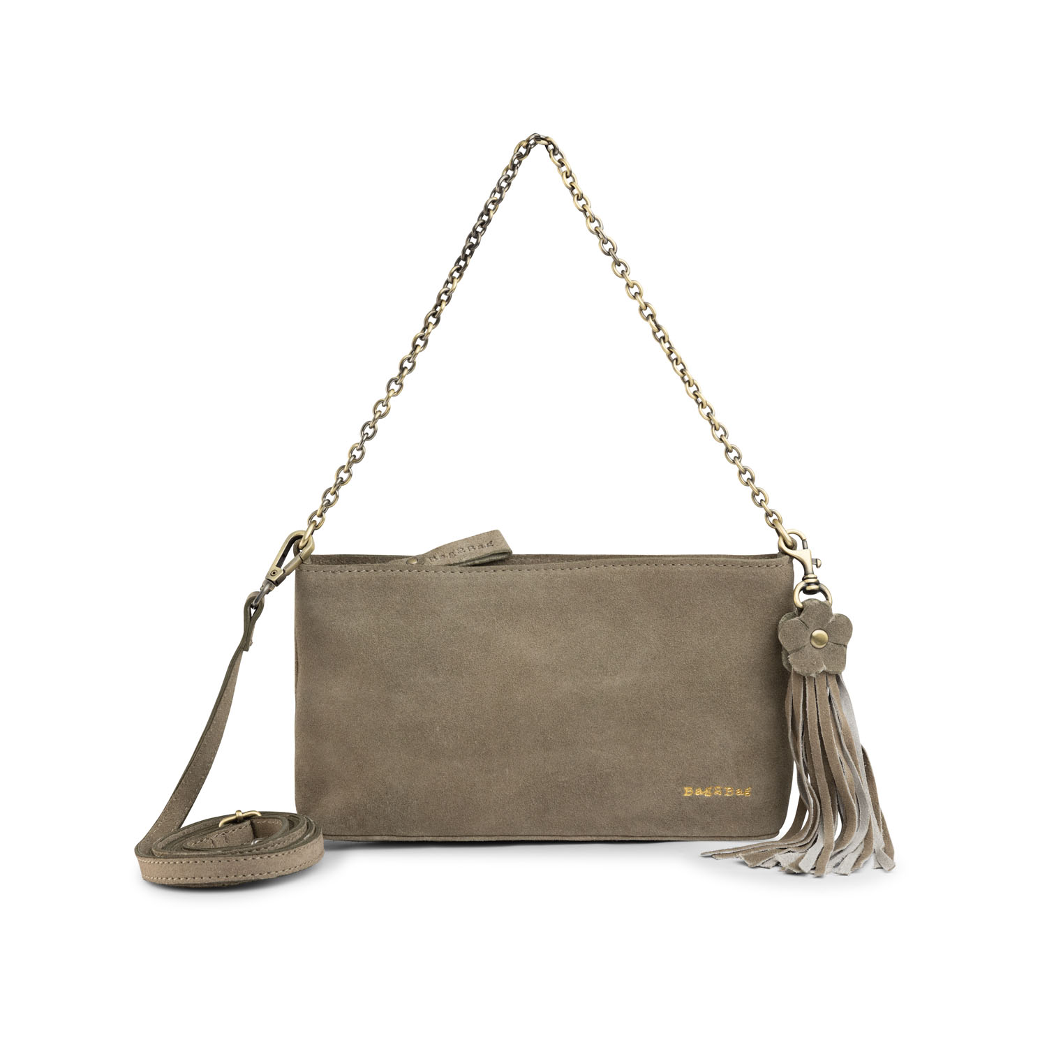 BAG2BAG Tas Vasto Suede Grey