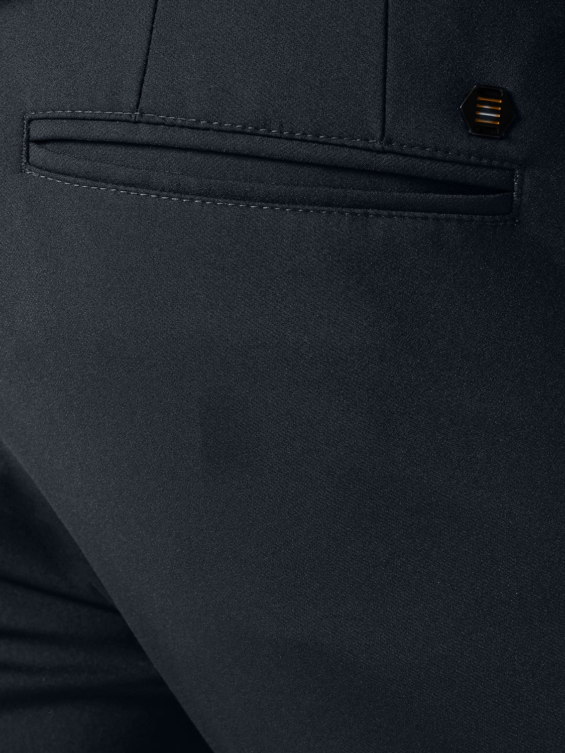 NO EXCESS Stretch Chino Heren Broek Sedoc Night Blauw Lengte 34 - Afbeelding 5
