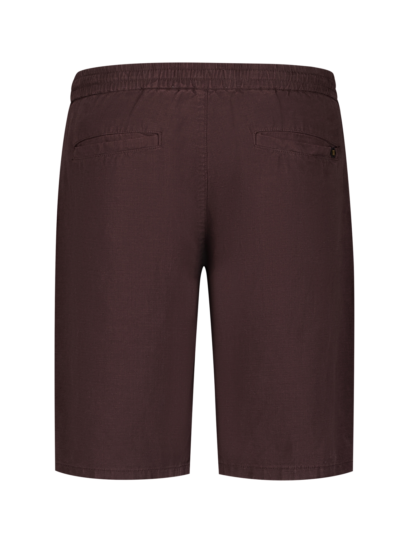 NO EXCESS Heren Chino Korte Broek Met Linnen Donkerbruin  - Afbeelding 5