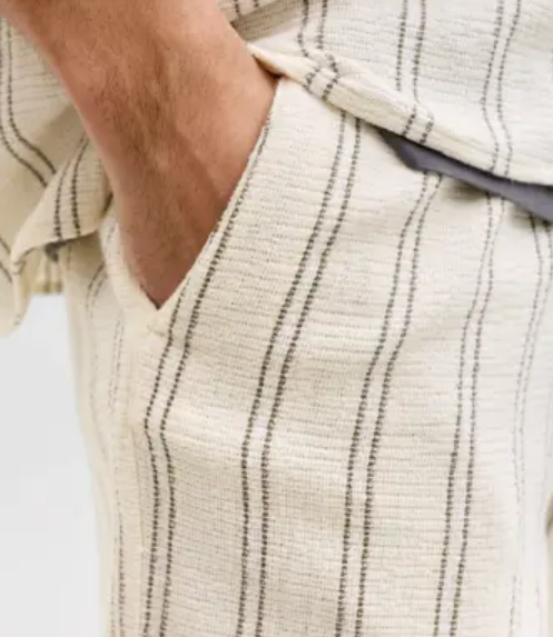 JACK & JONES korte broek coba stripe  Antique White Stripes  - Afbeelding 5