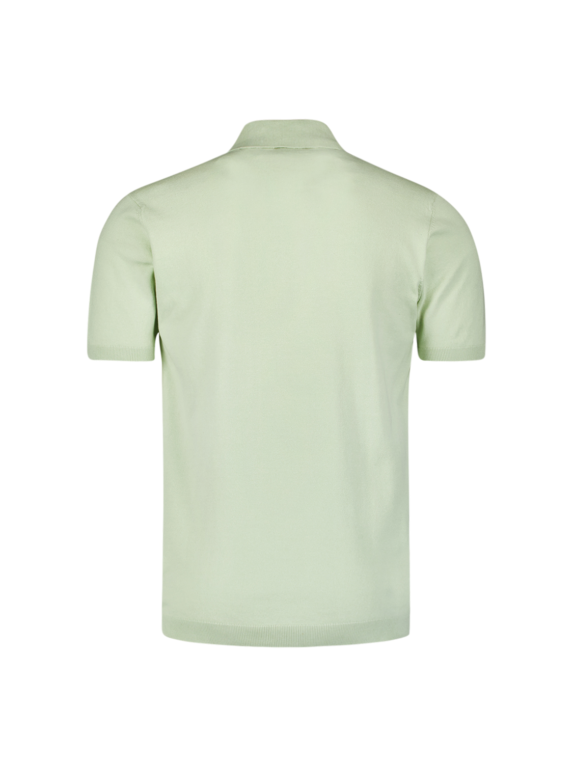 NO EXCESS Heren Poloshirt Fijngebreid Mint Groen  - Afbeelding 2