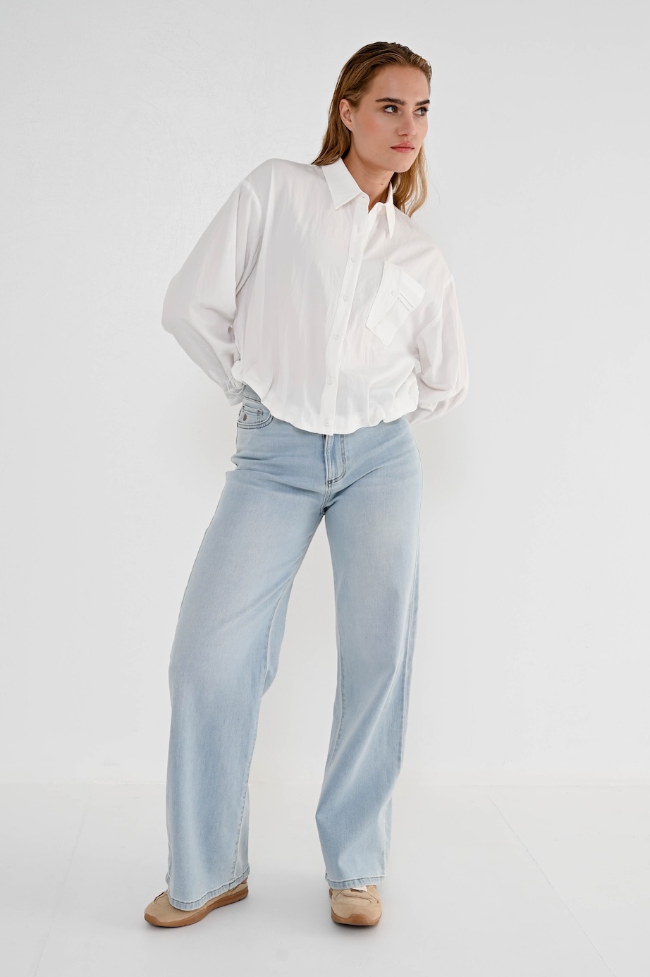MAICAZZ Dames Blouse Sondos Offwhite - Afbeelding 2