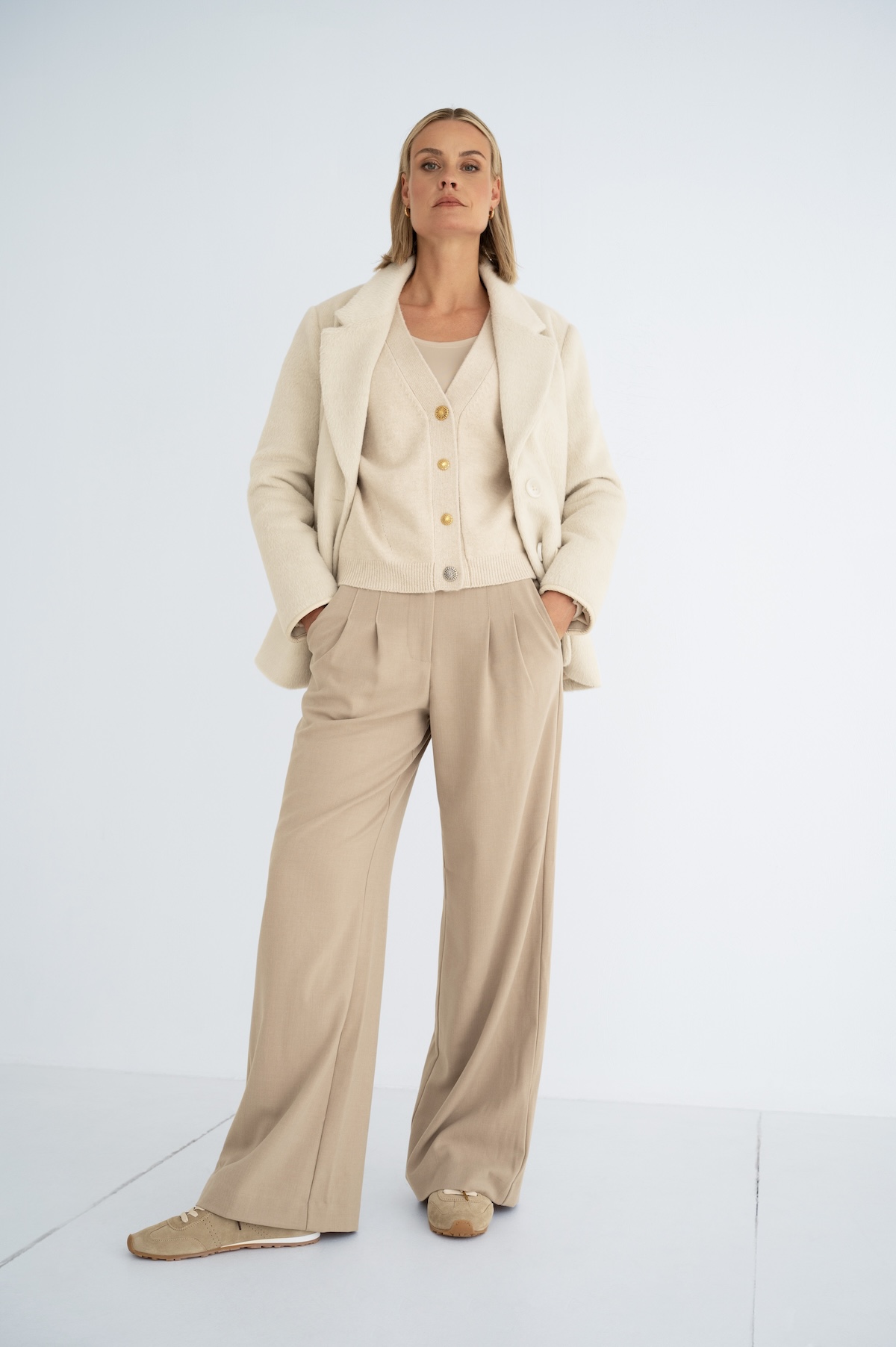PURE BY ZIZO Dames Broek Roah Zandkleur  - Afbeelding 2