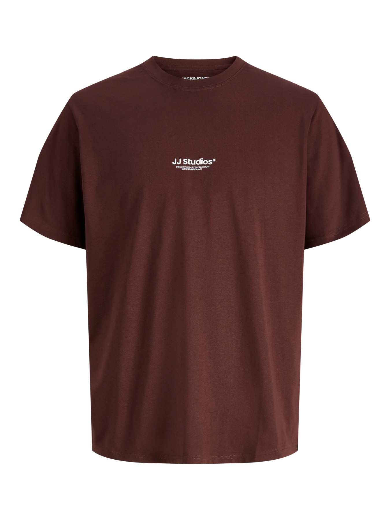 JACK & JONES Heren T-Shirt Soho Rood Bruin 