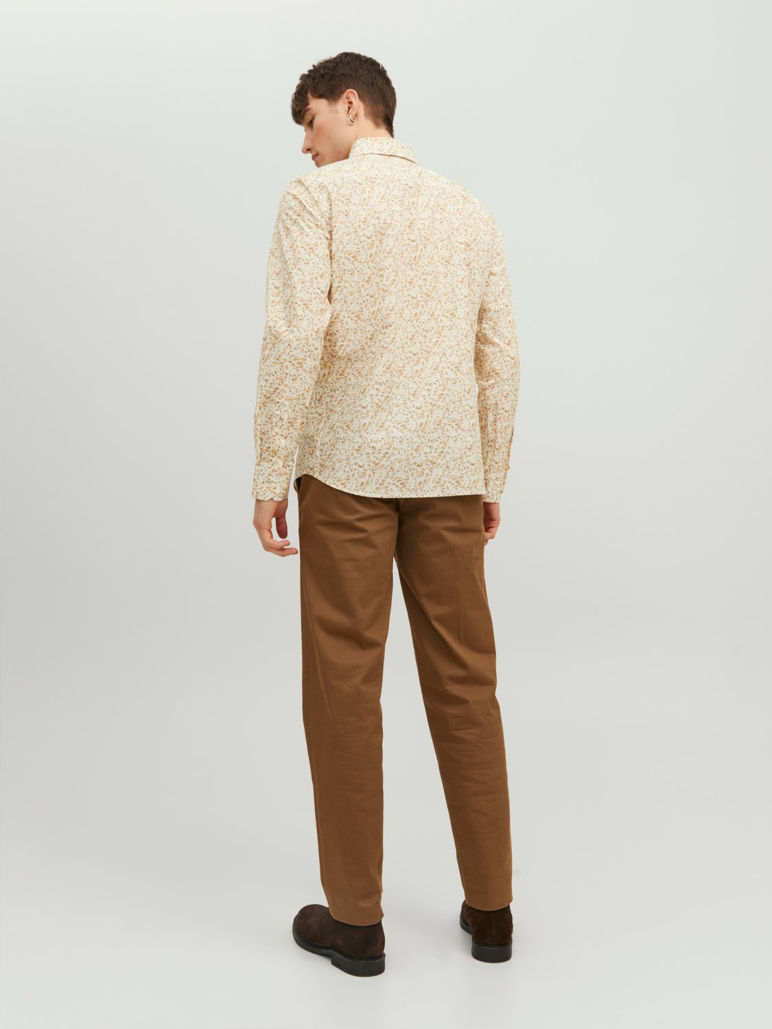 Jack&Jones Heren  Overhemd Monaco Iced Coffee - Afbeelding 3