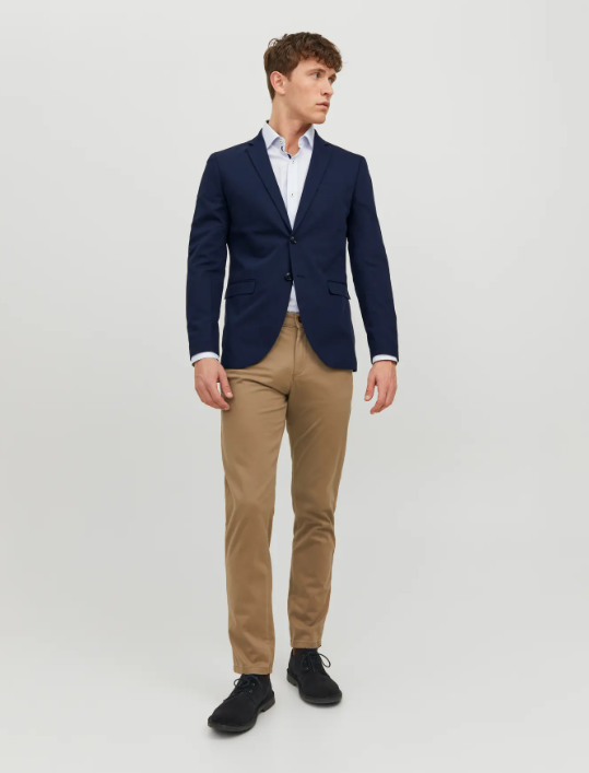 JACK & JONES Heren Blazer Franco Super Slim Donkerblauw - Afbeelding 2