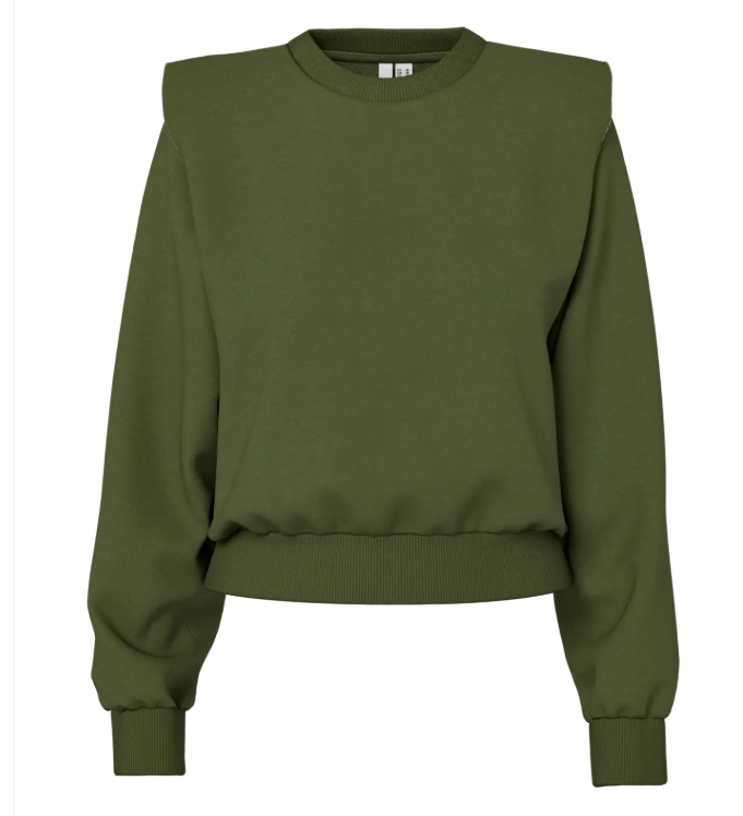 HYPEDROP Dames Sweater Cropped Regina Groen 