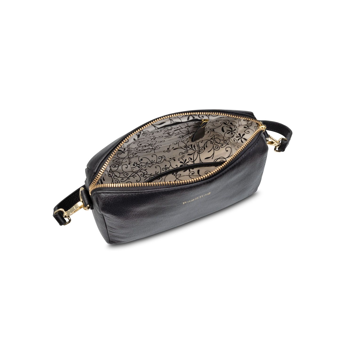 BAG2BAG Tas Nice Leer Zwart Goud  - Afbeelding 3