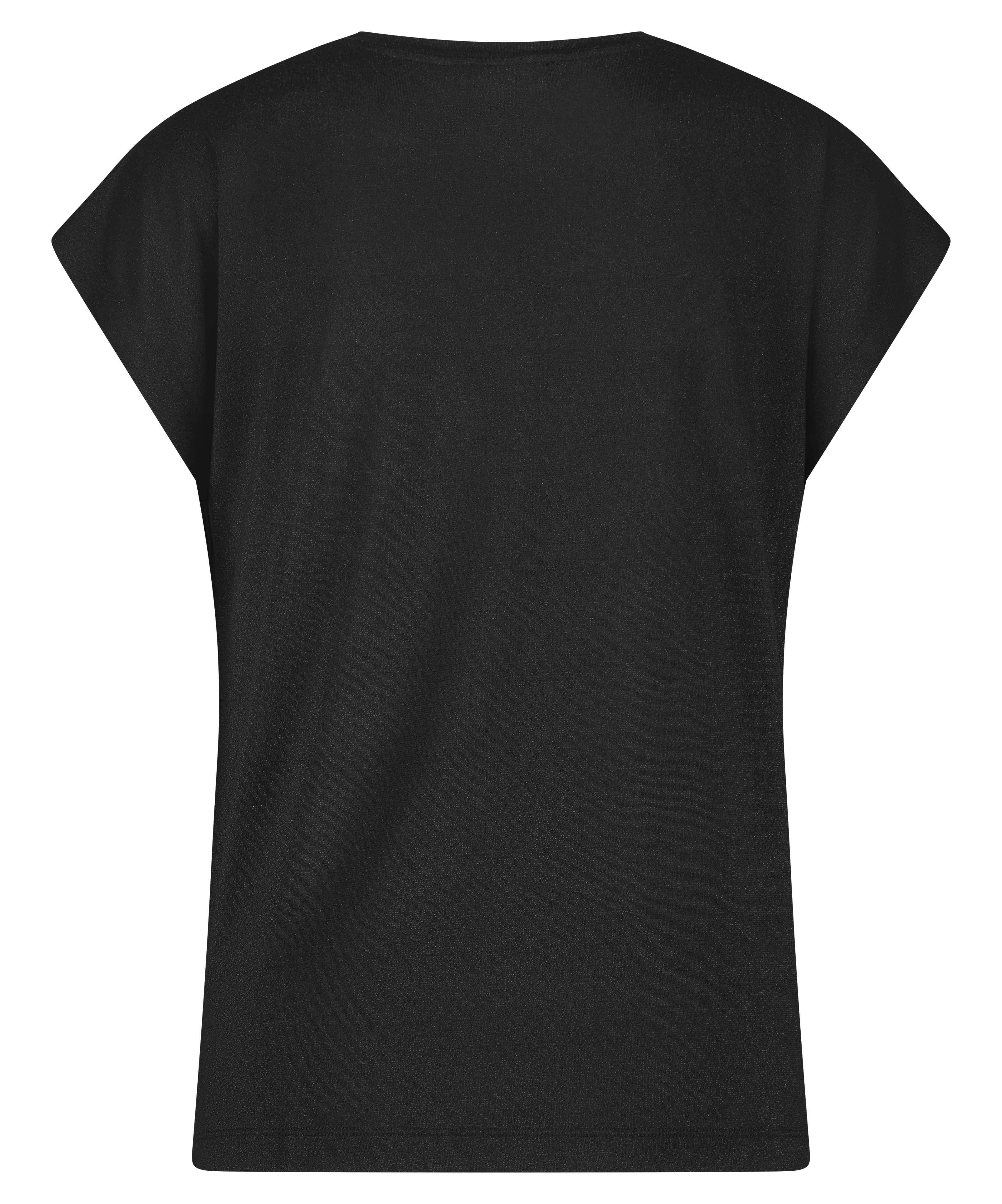 LADY DAY Shirt Kathy Zwart Zilver Lurex - Afbeelding 2