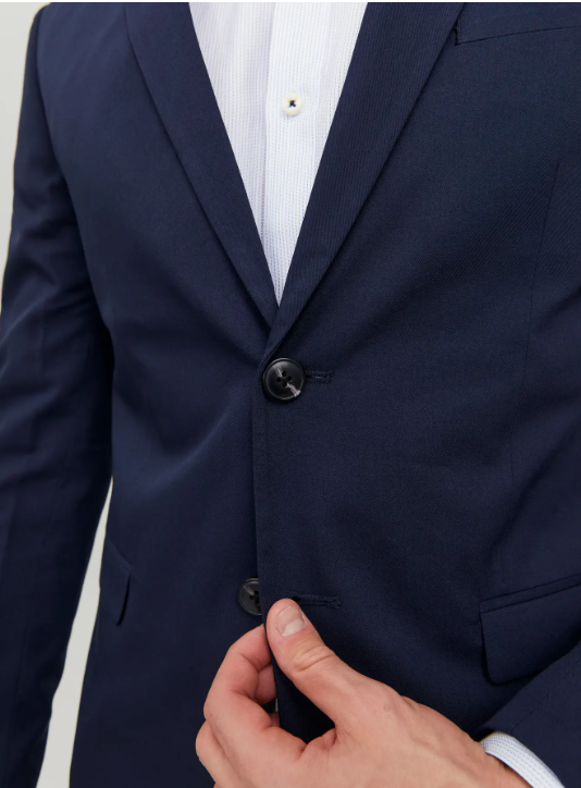 JACK & JONES Heren Blazer Franco Super Slim Donkerblauw - Afbeelding 3