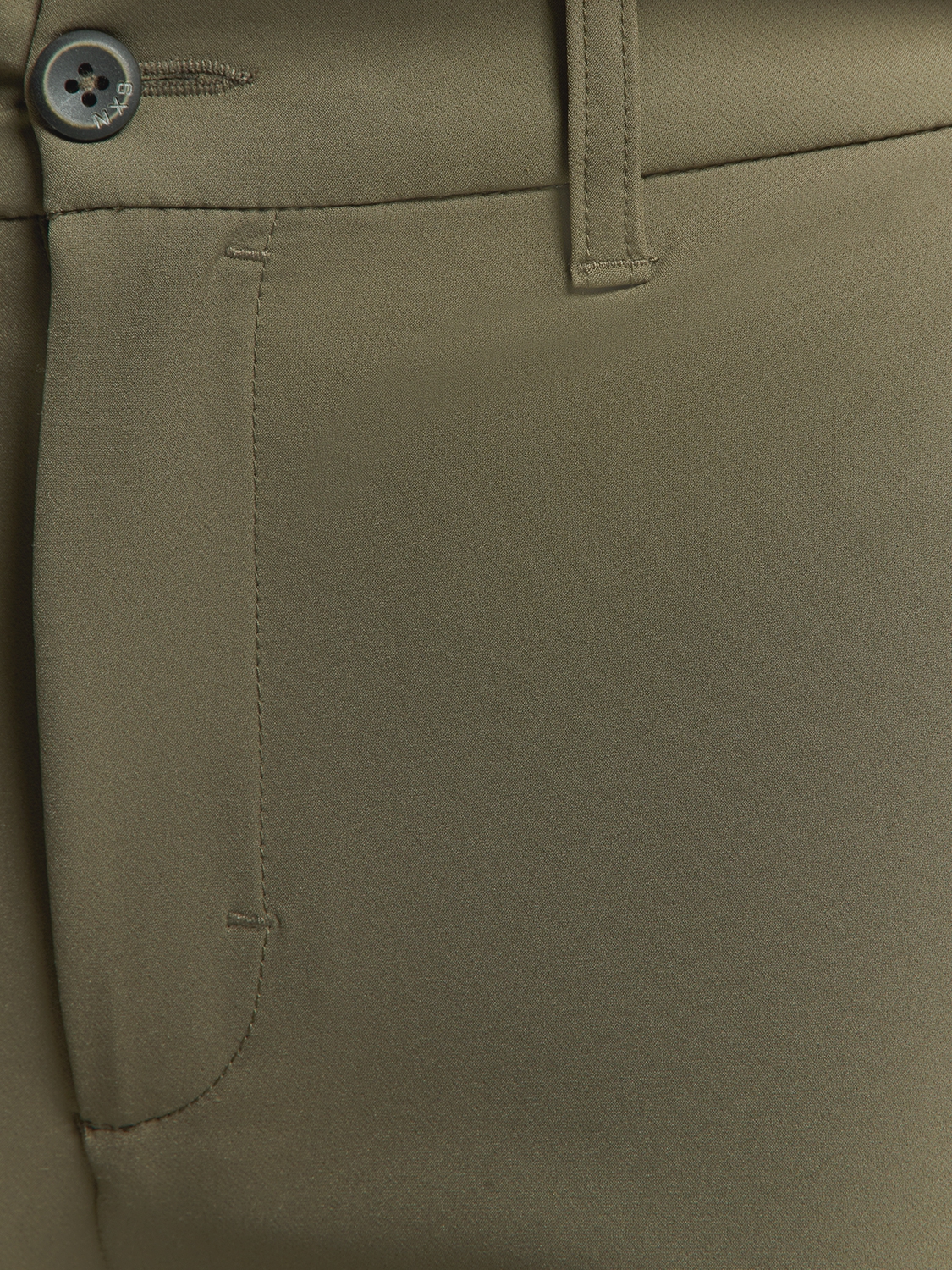 NO EXCESS Stretch Chino Broek Sedoc Mid Army Lengte 34 - Afbeelding 5