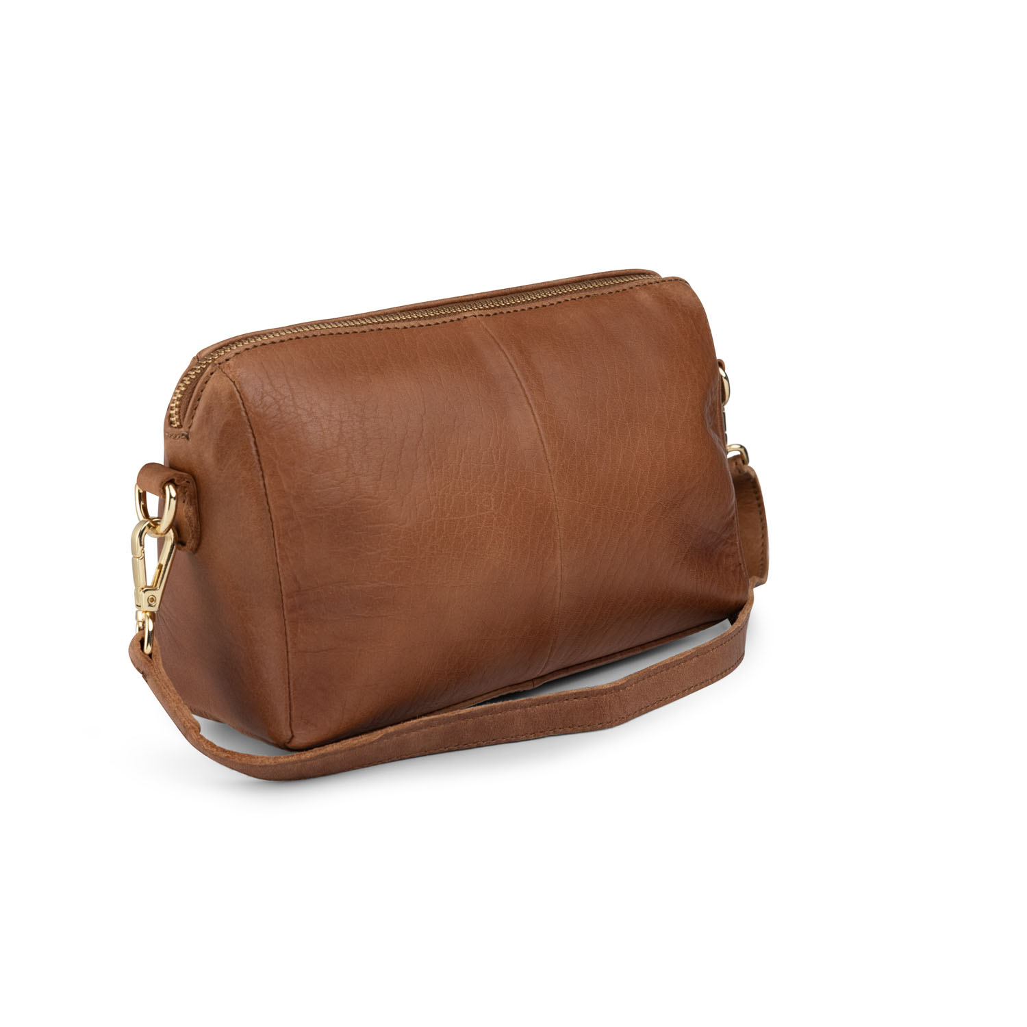 BAG2BAG Tas Nice Leer Porto Cognac Goud  - Afbeelding 2
