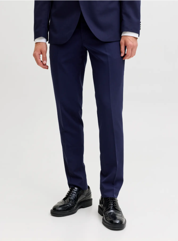 JACK&JONES Heren Pantalon Franco Medieval Blauw 