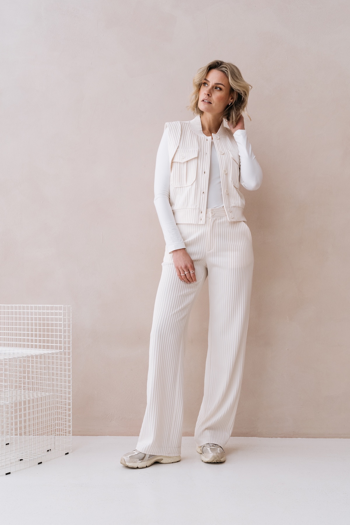 MAICAZZ Dames Gilet Pera Offwhite  - Afbeelding 2