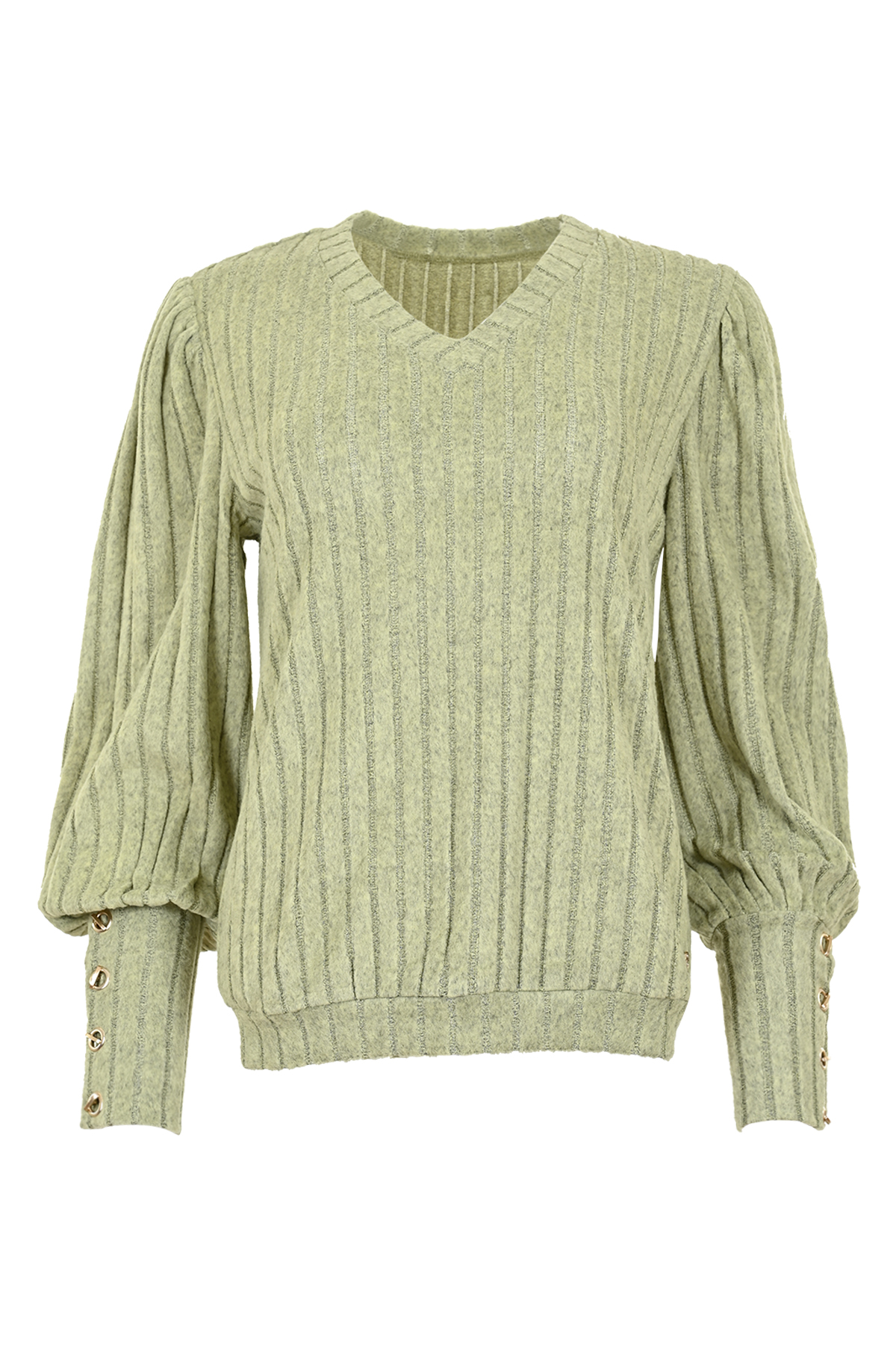 MAICAZZ Dames Sweater Piese Groen - Afbeelding 2