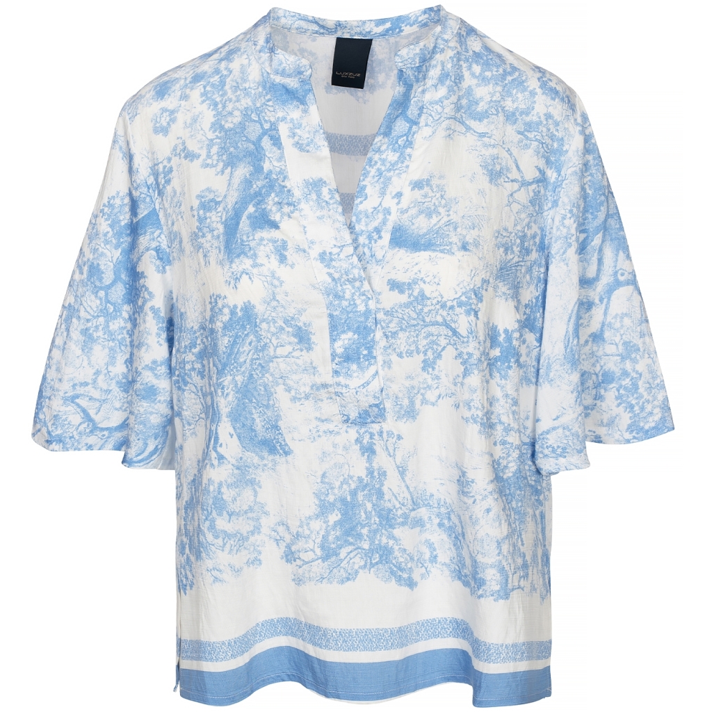 ONE TWO LUXZUZ Dames Blouse Josiana Cashmere Blue 