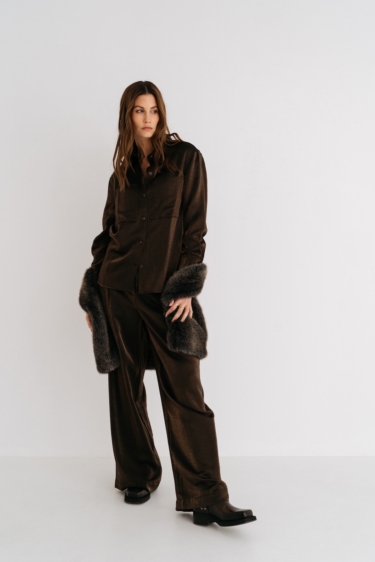 MAICAZZ Dames Blouse Rango Bruin - Afbeelding 2