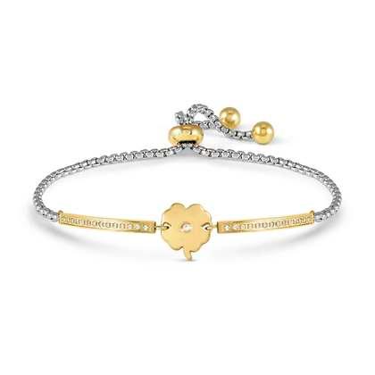 NOMINATION Dames Armband Klavertje Vier Goud-Zilver Kleur 