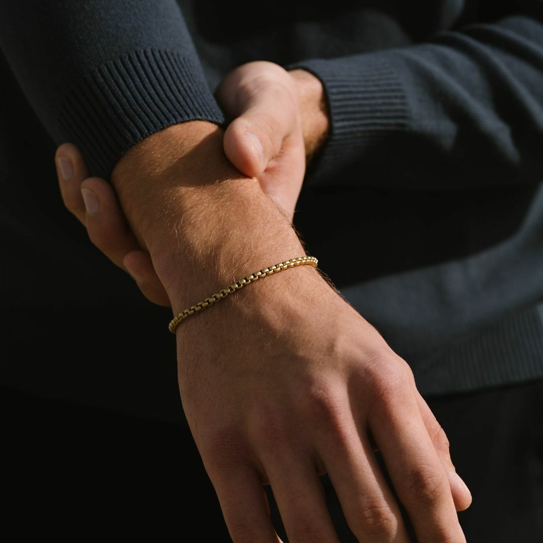 STEEL&BARNETT Heren Armband Boxed Gold  - Afbeelding 2