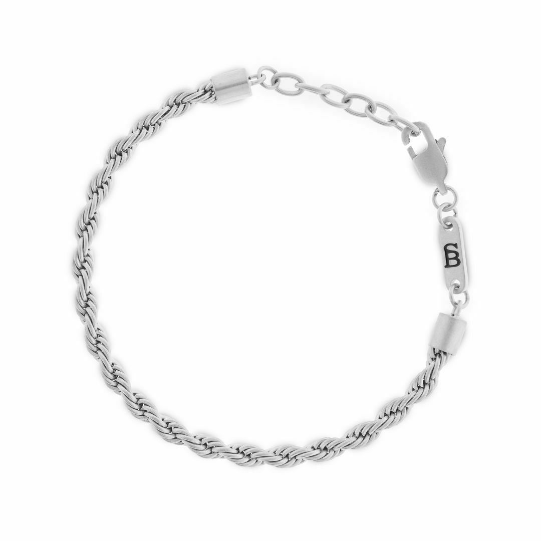 STEEL&BARNETT Heren Armband Helix Silver 