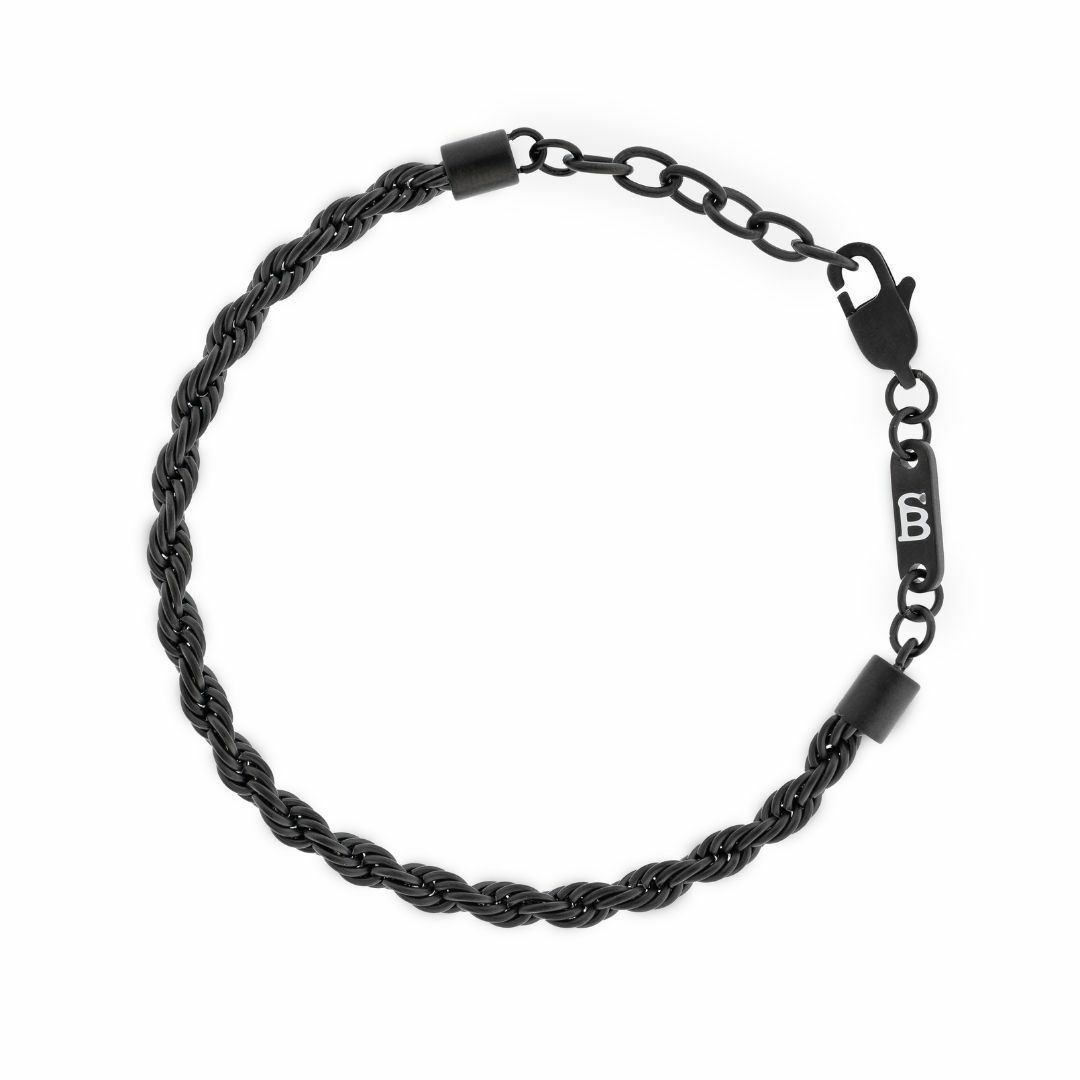 STEEL&BARNETT Heren Armband Helix Black 