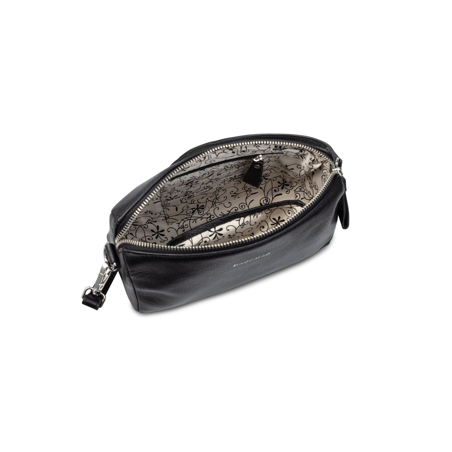BAG2BAG Tas Nice Leer Zwart Zilver  - Afbeelding 3