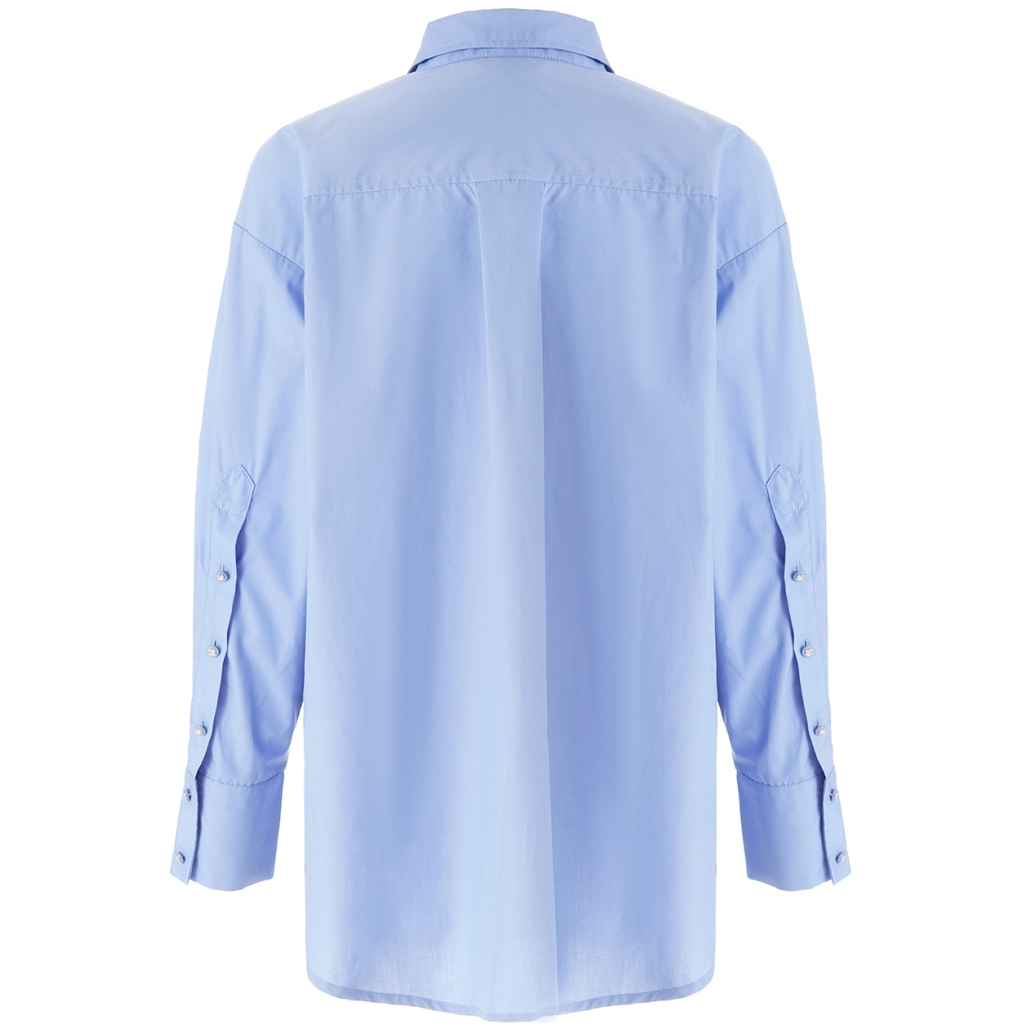 ONE TWO LUXZUZ Dames Blouse Gertanturo Lichtblauw  - Afbeelding 2